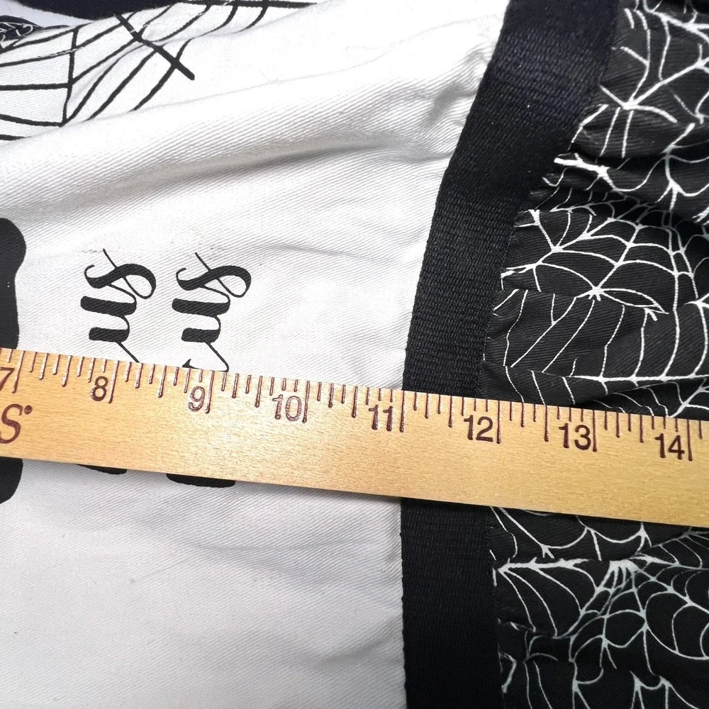 Hocus Pocus Cotton Apron Witchy Halloween Spider Web Witch Hat Cook Black White